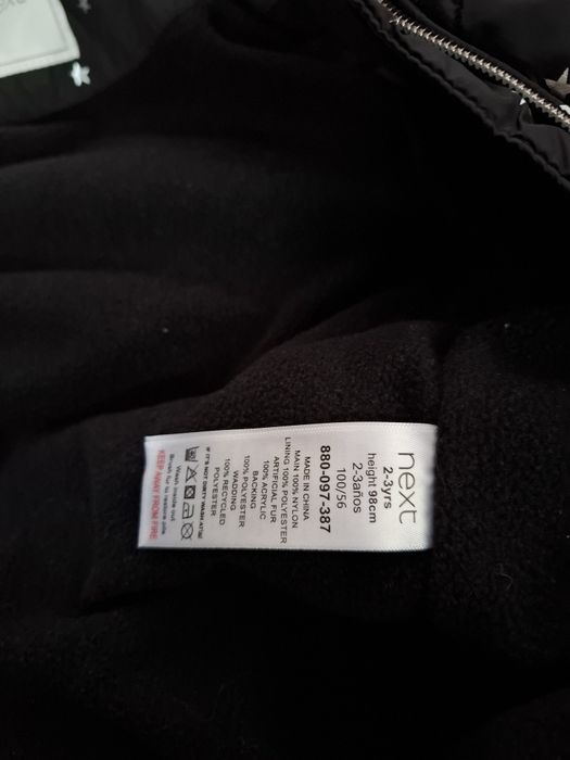 Зимовий комбінезон next некст чорний зимний комбинезон