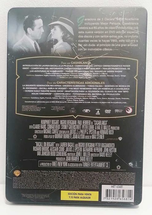 Casablanca - 2 dvds (Edição espanhola)