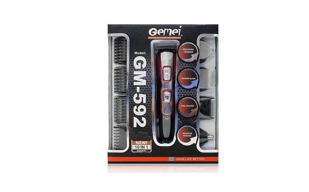Машинка для стрижки волосся Gemei GM-592 10 в 1