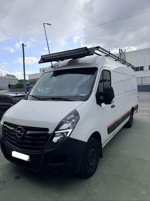 Opel Movano 2.3 L4H2 a trabalhar e andar, iva dedutivel,  grade de teto e barras de led’s incluídas.