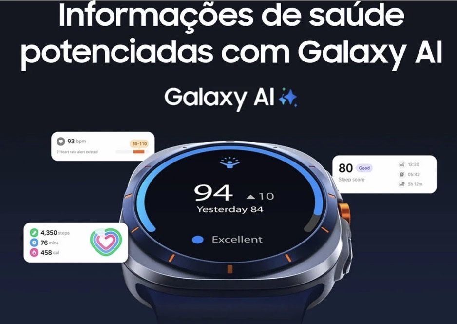 Smartwatch SAMSUNG Galaxy Watch Ultra 2025 (47mm - Prateado Titânio)