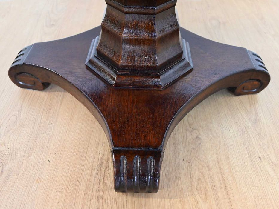 stolik okrągły 100cm toczona noga 120904