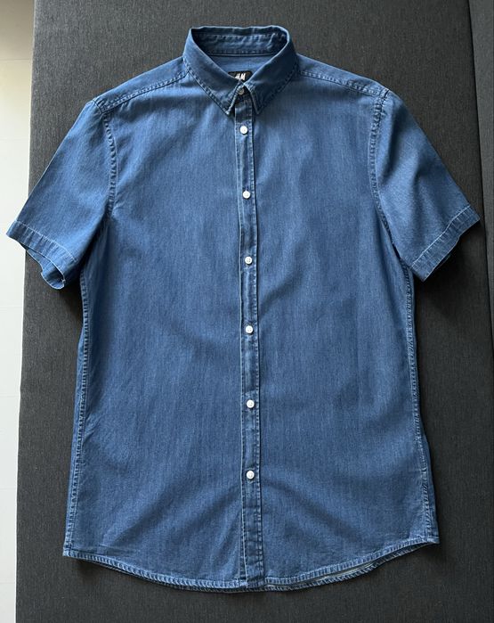 H&m męska koszula jeansowa rozm S stan idealny