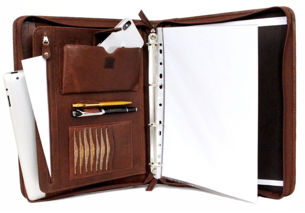 Teczka, aktówka, A4 skórzana, PREMIUM