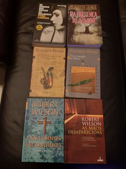 Stieg larsson Elizabeth George Peters Robert Wilson  inimigo crocodilo