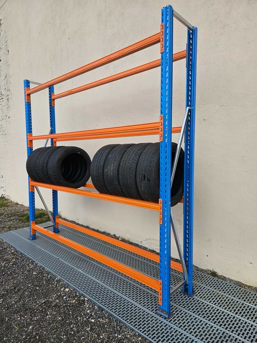 Regał na opony, regał na koła, regał warsztatowy, regał garażowy
