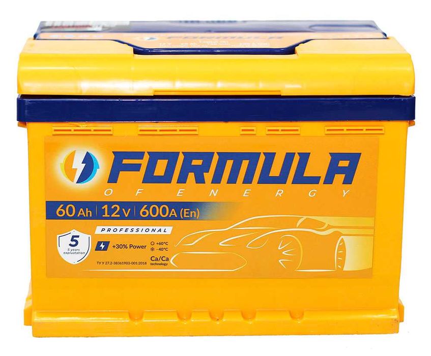 Акумулятори Volthor, Formula та ін.
