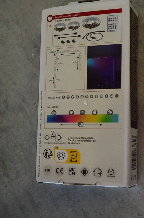 Taśma LED RGB do oświetlenia TV 65 cali Paulmann