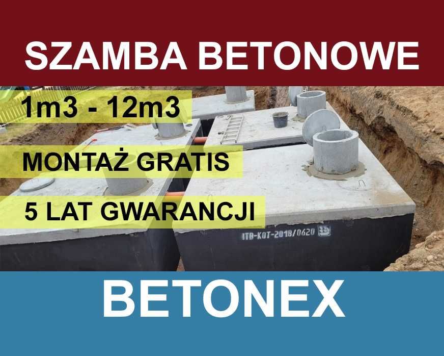 Szambo Betonowe, producent, montaż Gratis, dostawa 1-3 dni, niska cena