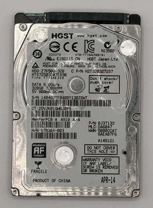 Dysk twardy HGST Z7K500 320GB SATA III 2,5" (1127_6)