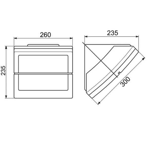 Projetor de Iluminação EXTRO Gewiss Refª GW82281S 1x70watts