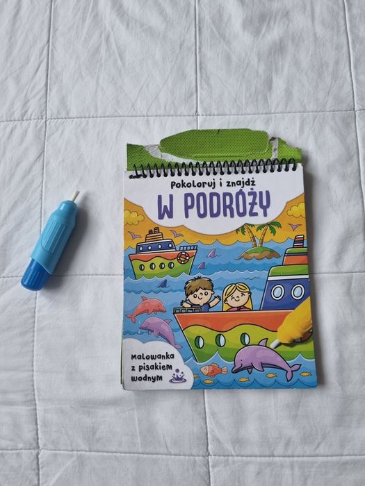 16. Kolorowanka wodna! W podróży malowanka z wodnym pisakiem