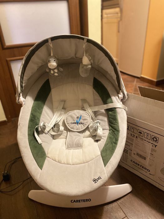 Leżaczek Bujaczek niemowlęcy Caretero OPTI green