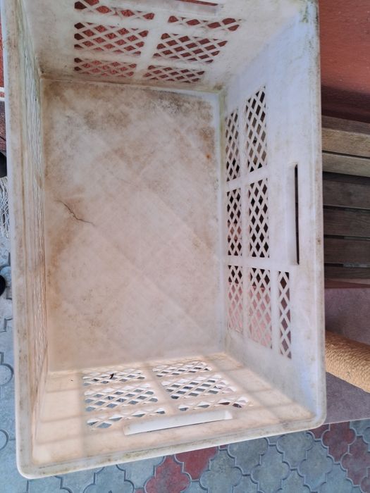 Пластиковые ящики.