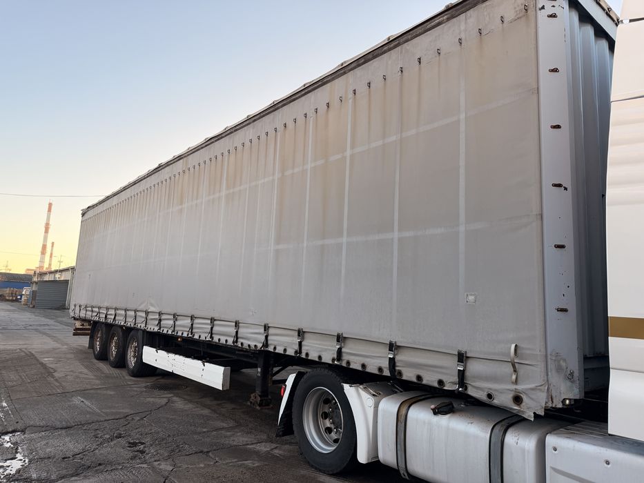 Naczepa Krone. Rok 2007-Osie Saf tarcza. Opony do jazdy. Mega