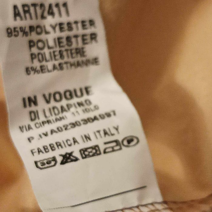 Spodnie damskie że sztucznej skóry karmel.
