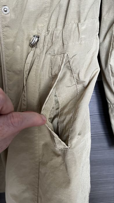 Тренч плащ дощовик теплий беж на дівчинку від 8 до 10 років