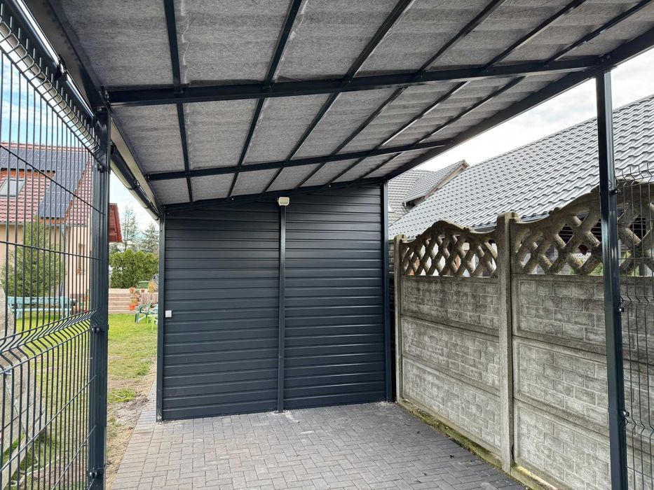 Garaż blaszany, garaż z płyty warstwowej, garaż modułowy RAPTUS