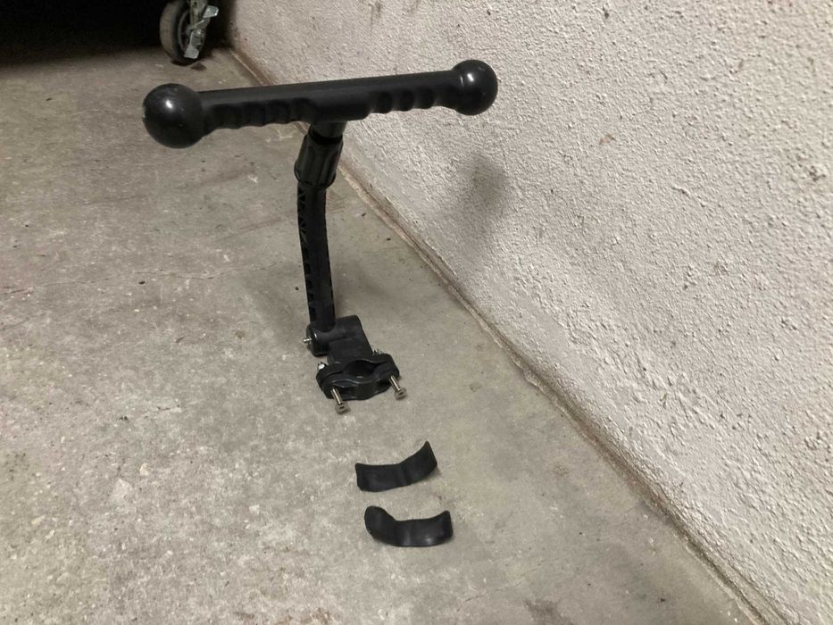 Apoio suporte bicicleta para criança