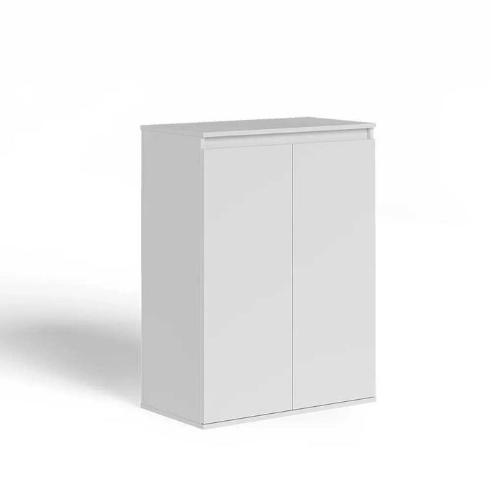 Biała komoda Vicco Claus 74 × 99,6 cm, 2 drzwi