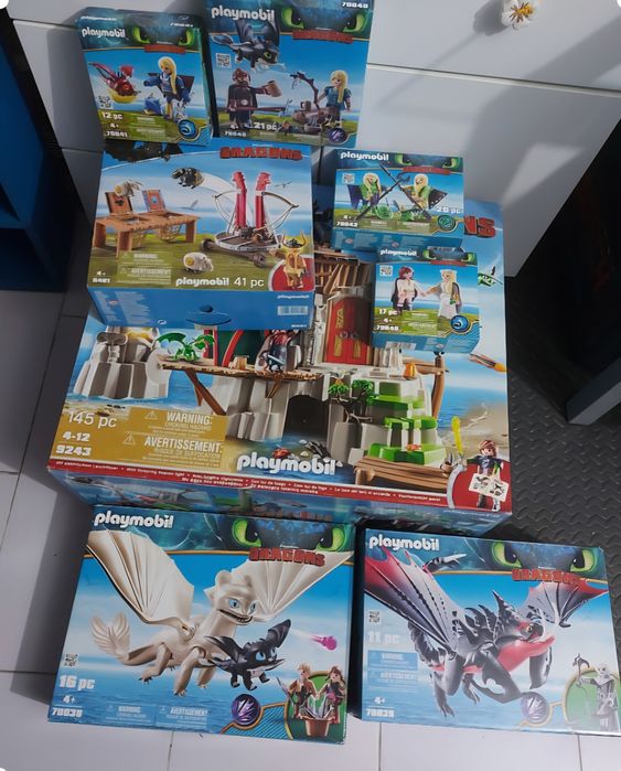 Playmobil dragons Dragões Vikings