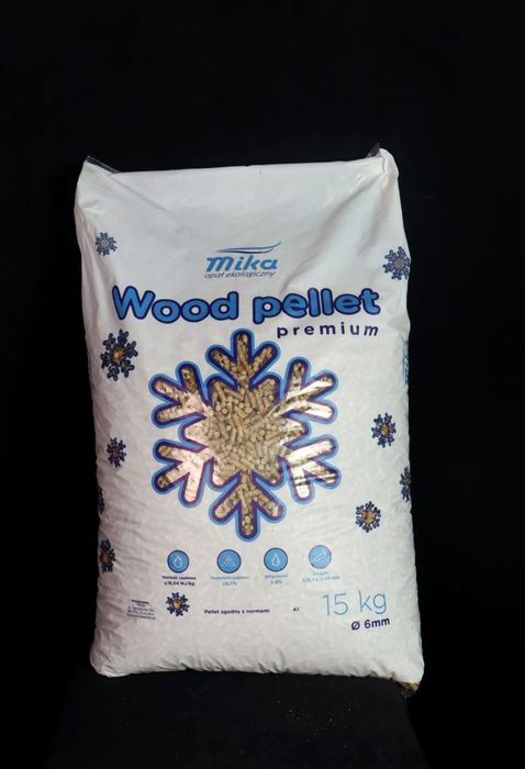 Pellet drzewny klasa Premium A1 paleta fi6 certyfikowany