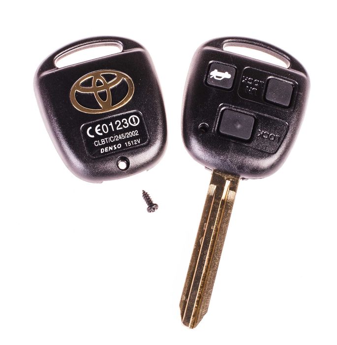 Kolekcja konfiguracja 2 przyciski kluczyk do Toyota logo