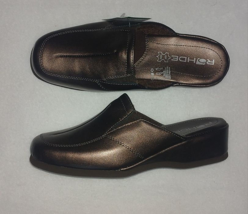 Rohde капці шкіра тапочки сабо мюлі р.38, 39