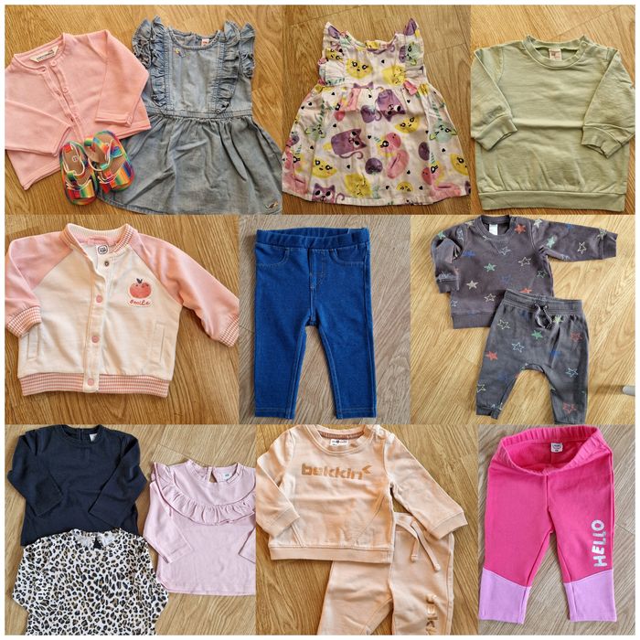 Okazja!Ubranka 62/68 dziewczynka sukienka H&m Smyk Coccodrillo całość!