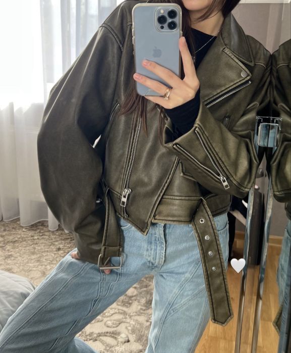Оверсайз косуха у вінтажному стилі Zara