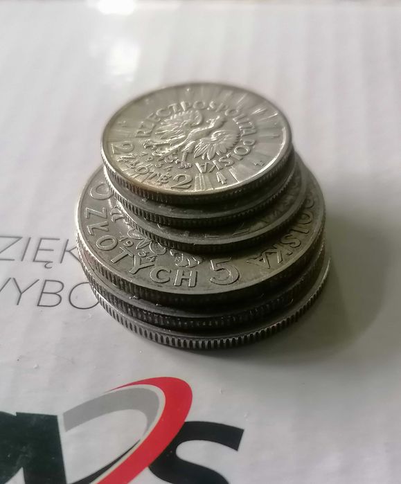 Monety x 6 sztuk polskie srebro