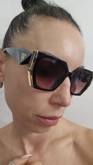 Okulary Prada ciemny brąz