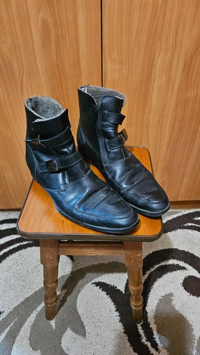 Сапожки чоловічі. Натуральна шкіра і овчина. На 43-44
