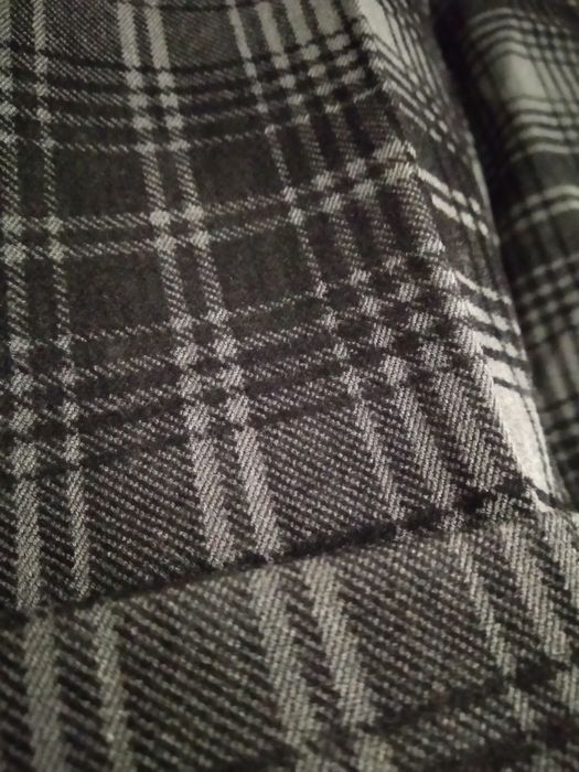 Krótkie spodenki zima krata z kantką rozm. S