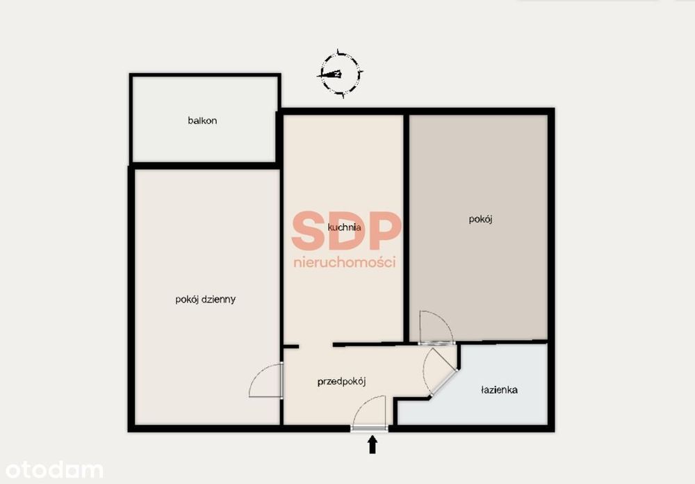 Funkcjonalne 2 pokoje dla pary lub singla – balkon, spokojna okolica - Widok 4
