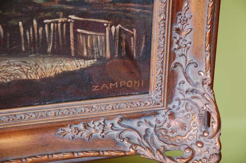 Piękny obraz olej na płótnie - Marynistyka - Sygn 100x80 - Rama GRATIS