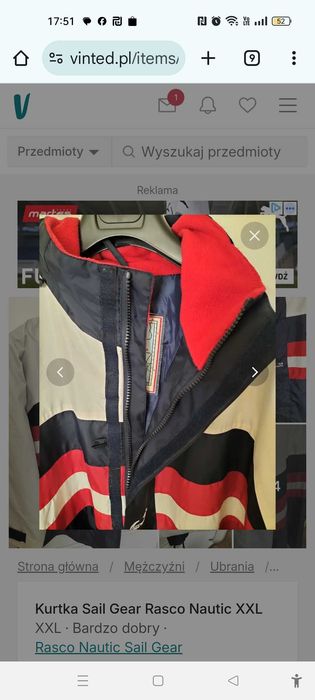 Kurtka Sail Gear Rasco Nautic XXL