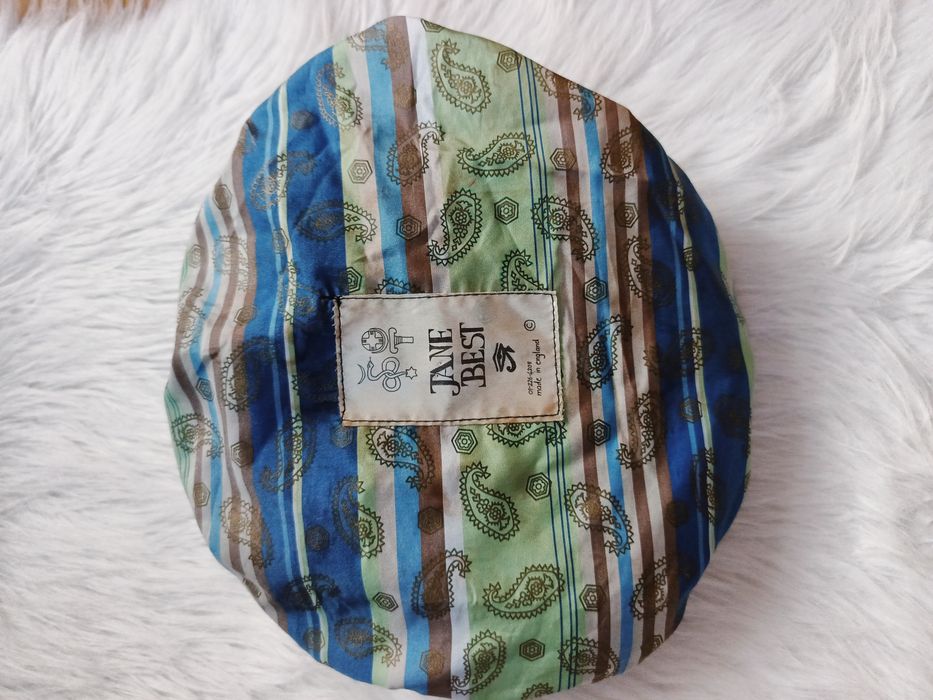 Beret,Jane Best, 3-4 lata, czarny, kwiat ze skóry nat, obw gł 50 cm