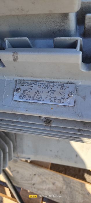 Pompa boczno kanałowa Siemens 20 kv