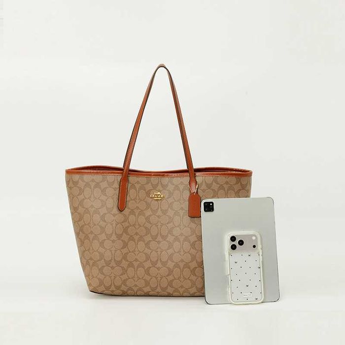 Жіноча сумка COACH Crossbody Tote Bag / Сумка Коач / жіноча мокко сумочка Коуч