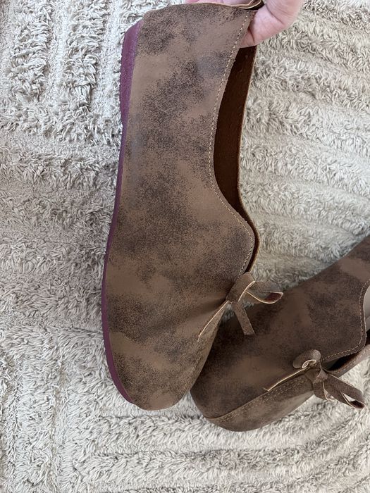 Mary Jane szerokie okrągłe noski mokasyny r.41 wkł.26,5cm barefoot kokarda