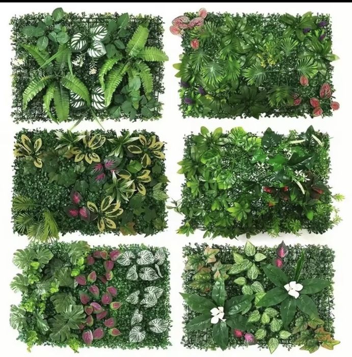 Painel Plantas Artificiais Parede Decoração