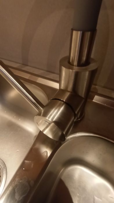 Bateria zlewozmywak Inox z wylewką flex