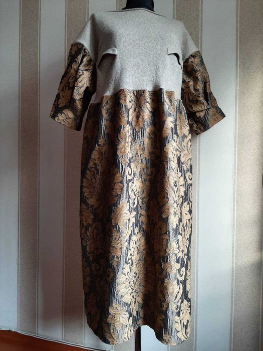 Платье теплое, осеннее, зимнее в стиле Бохо.