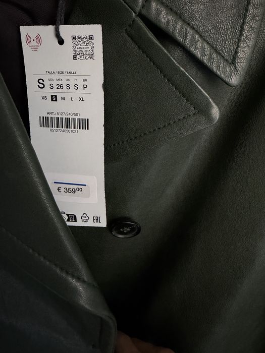 Шкіряний піджак куртка Zara Limited ed