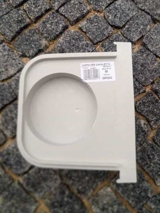 Canal Drenagem Cinza sem Grelha em Plástico 50cm