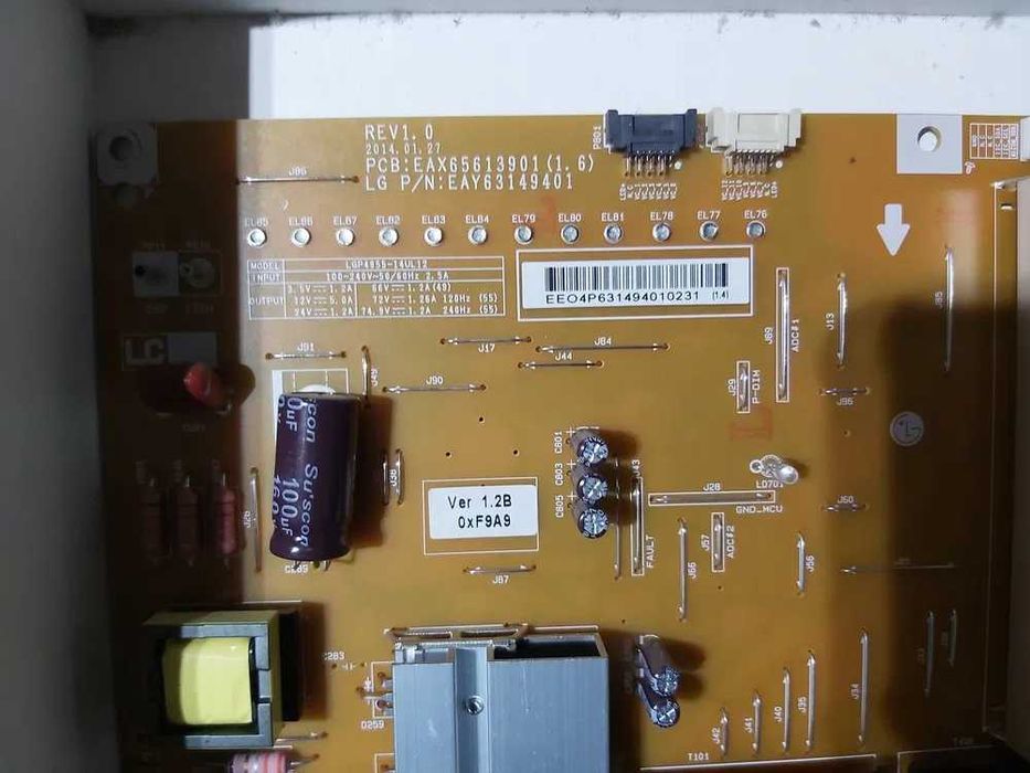 Fonte Alimentação E A X 6 5 6 1 3 9 0 1 (1.6) LG 49UB850V