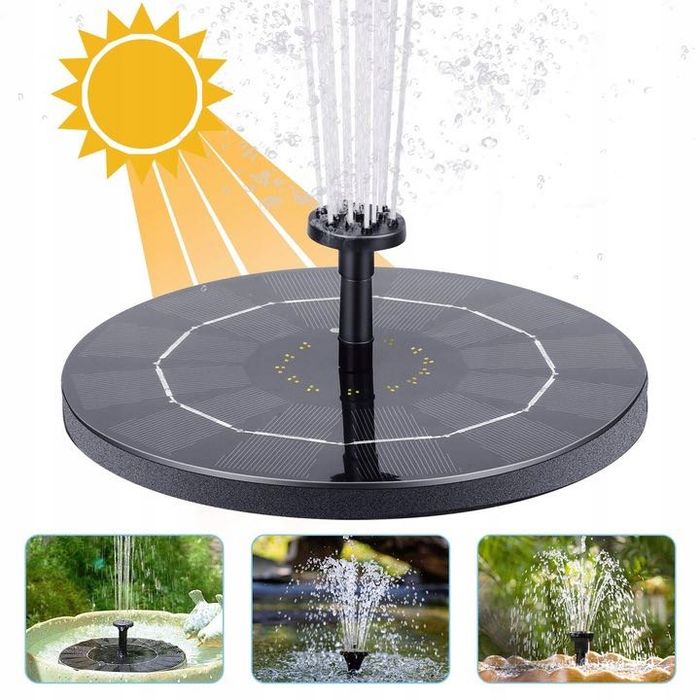 Fontanna solarna, bateria 2000 mAh