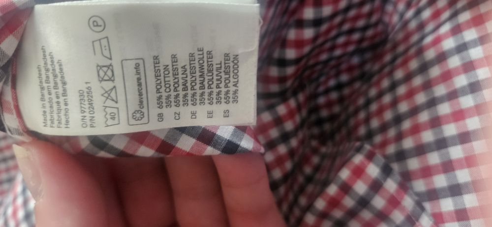 Koszula męska H&M Slim Fit rozmiar L  w  drobną kratkę