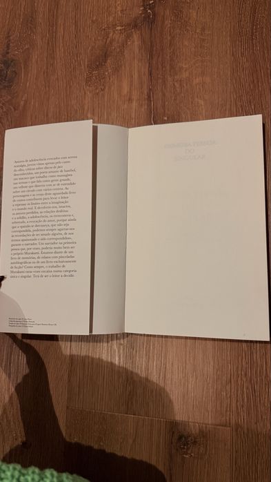 Livro Primeira pessoa do singular